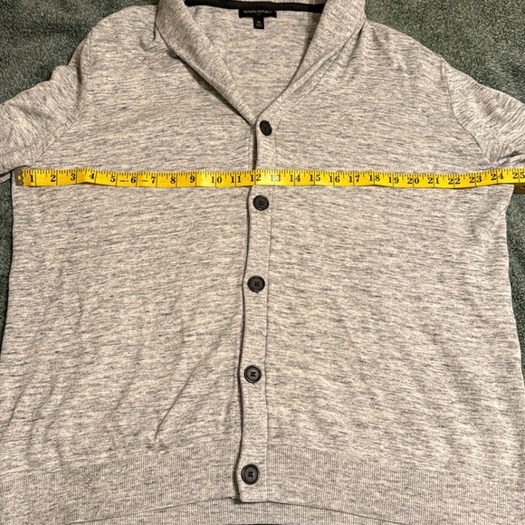 Banana Republic Men’s Gray Heather Lightweight Cardigan Size XL - Picture 2 of 5